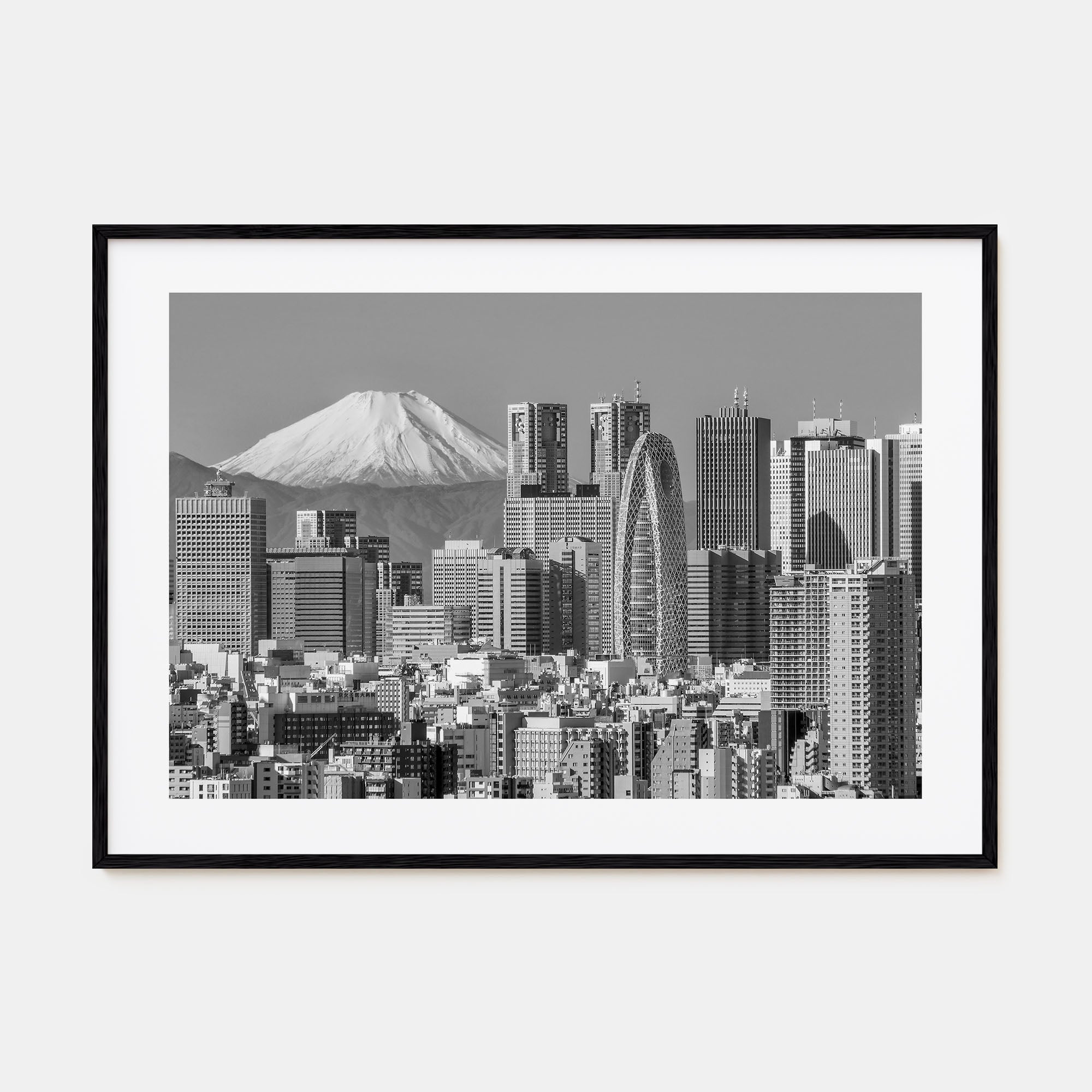 Tokyo Landscape B&W Poster