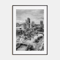 Toledo, Ohio Photo B&W Poster