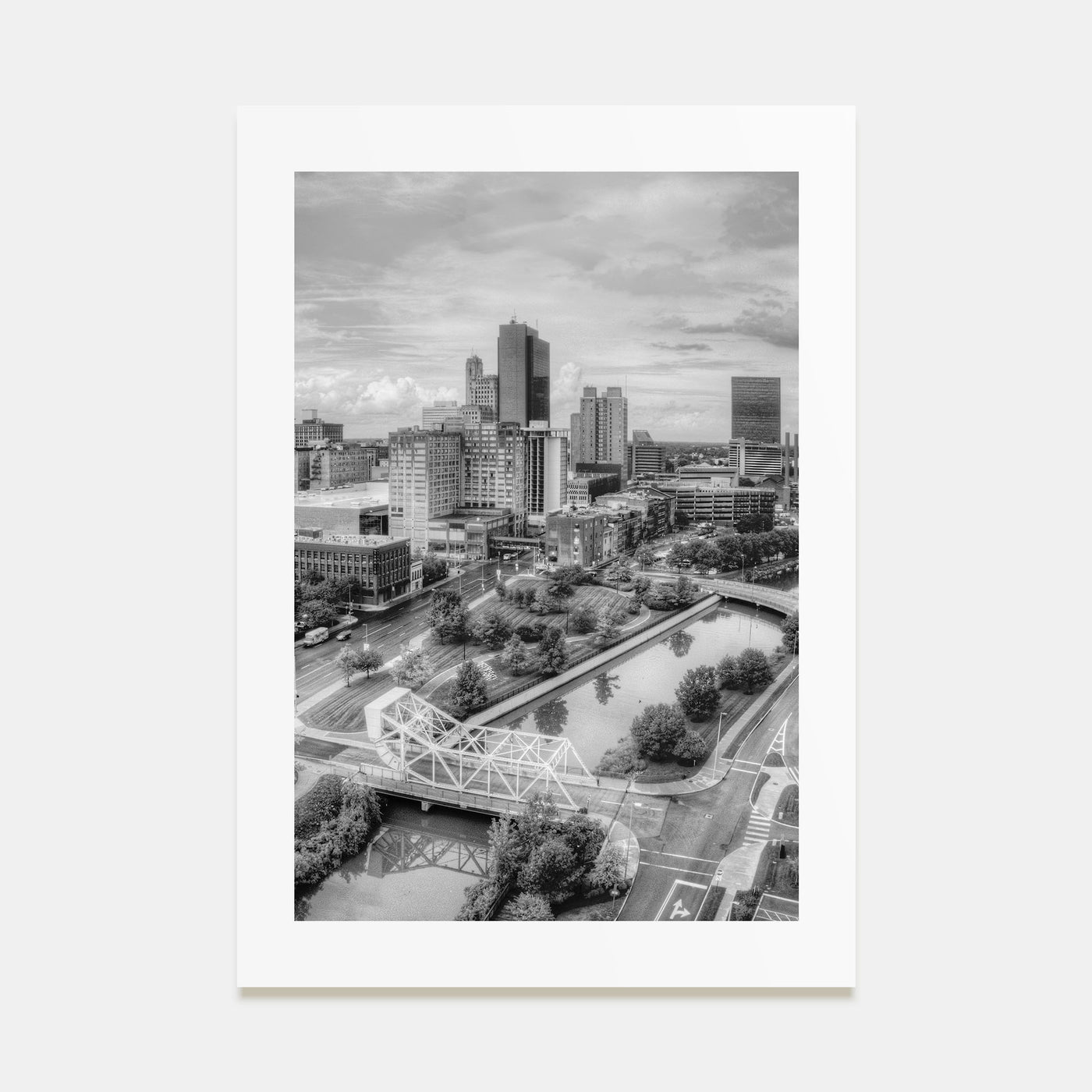 Toledo, Ohio Photo B&W Poster