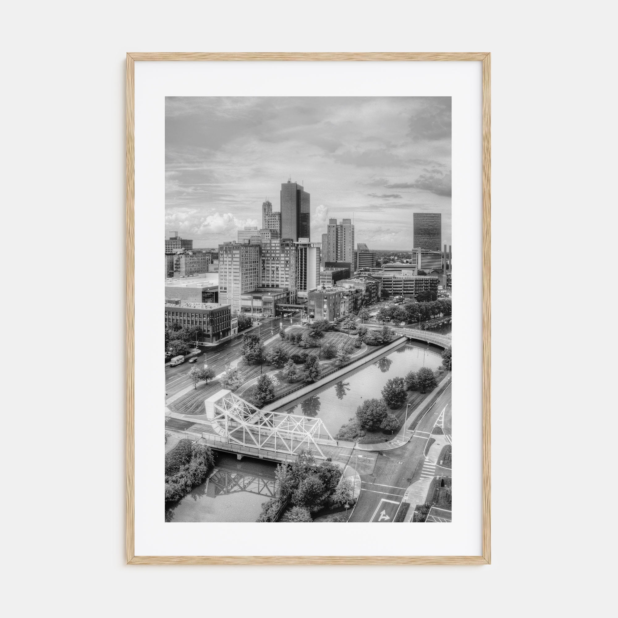 Toledo, Ohio Photo B&W Poster
