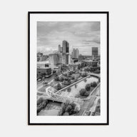 Toledo, Ohio Photo B&W Poster