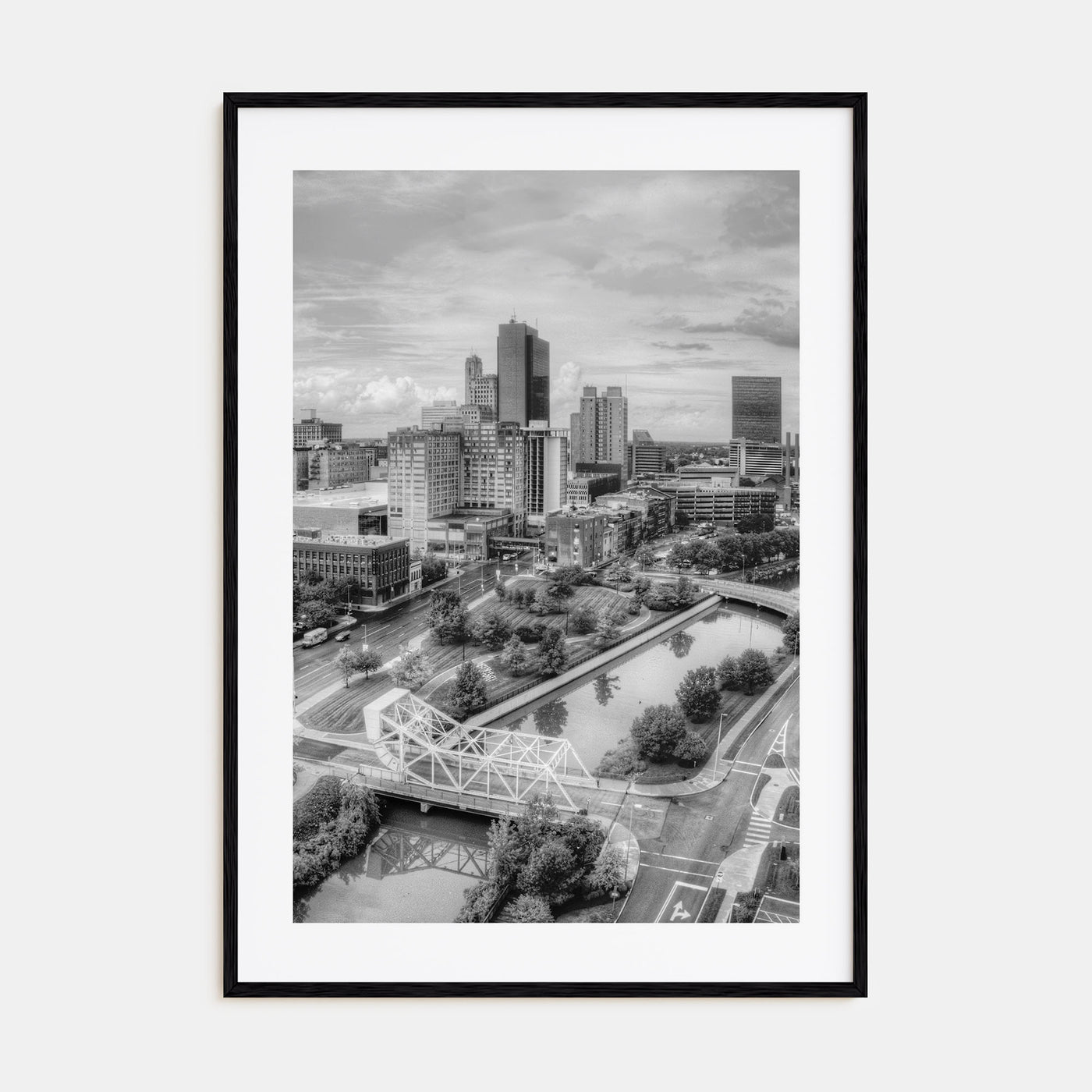 Toledo, Ohio Photo B&W Poster