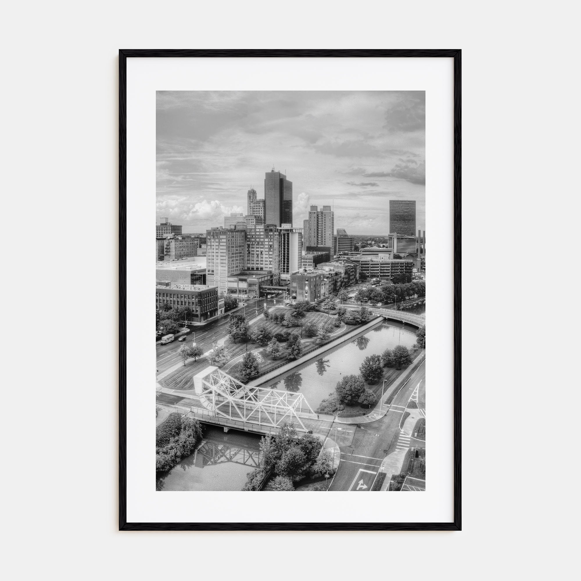 Toledo, Ohio Photo B&W Poster