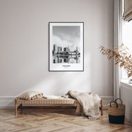 Toledo, Ohio Portrait B&W Poster