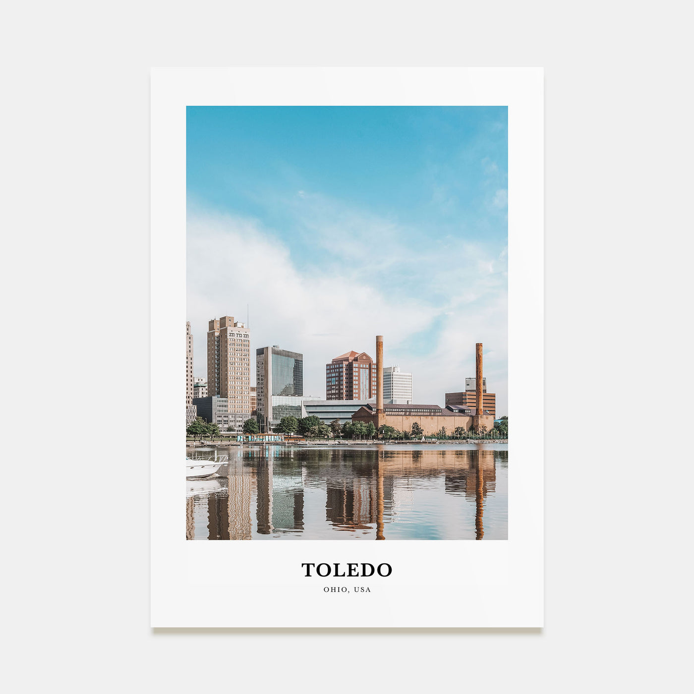 Toledo, Ohio Portrait Color Poster