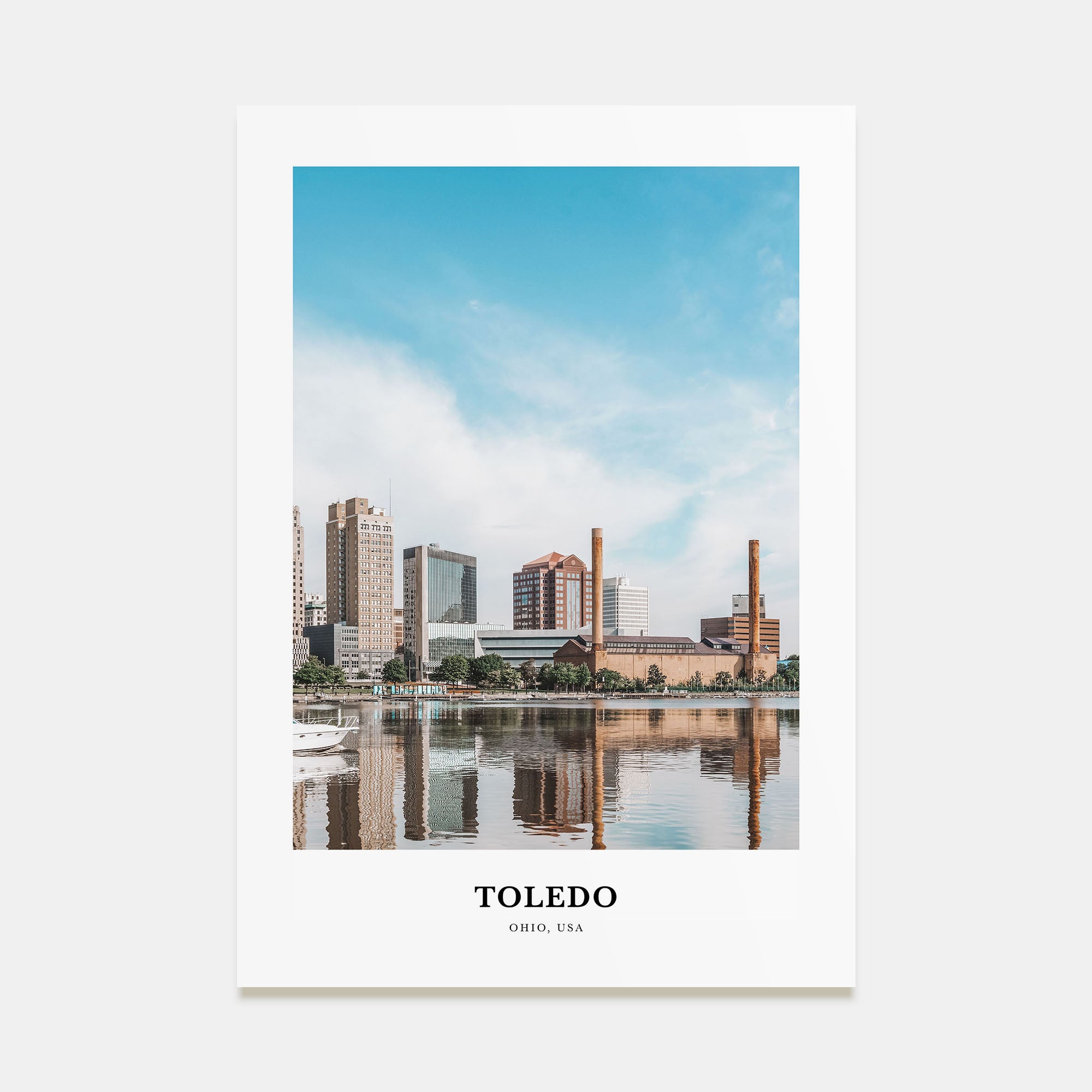 Toledo, Ohio Portrait Color Poster