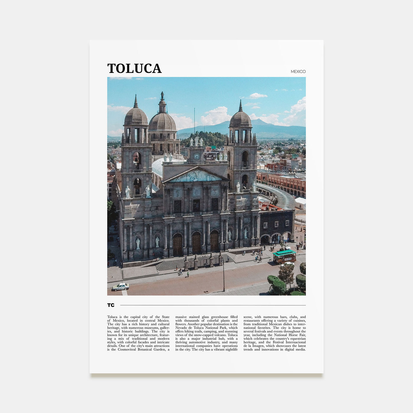 Toluca Travel Color Poster