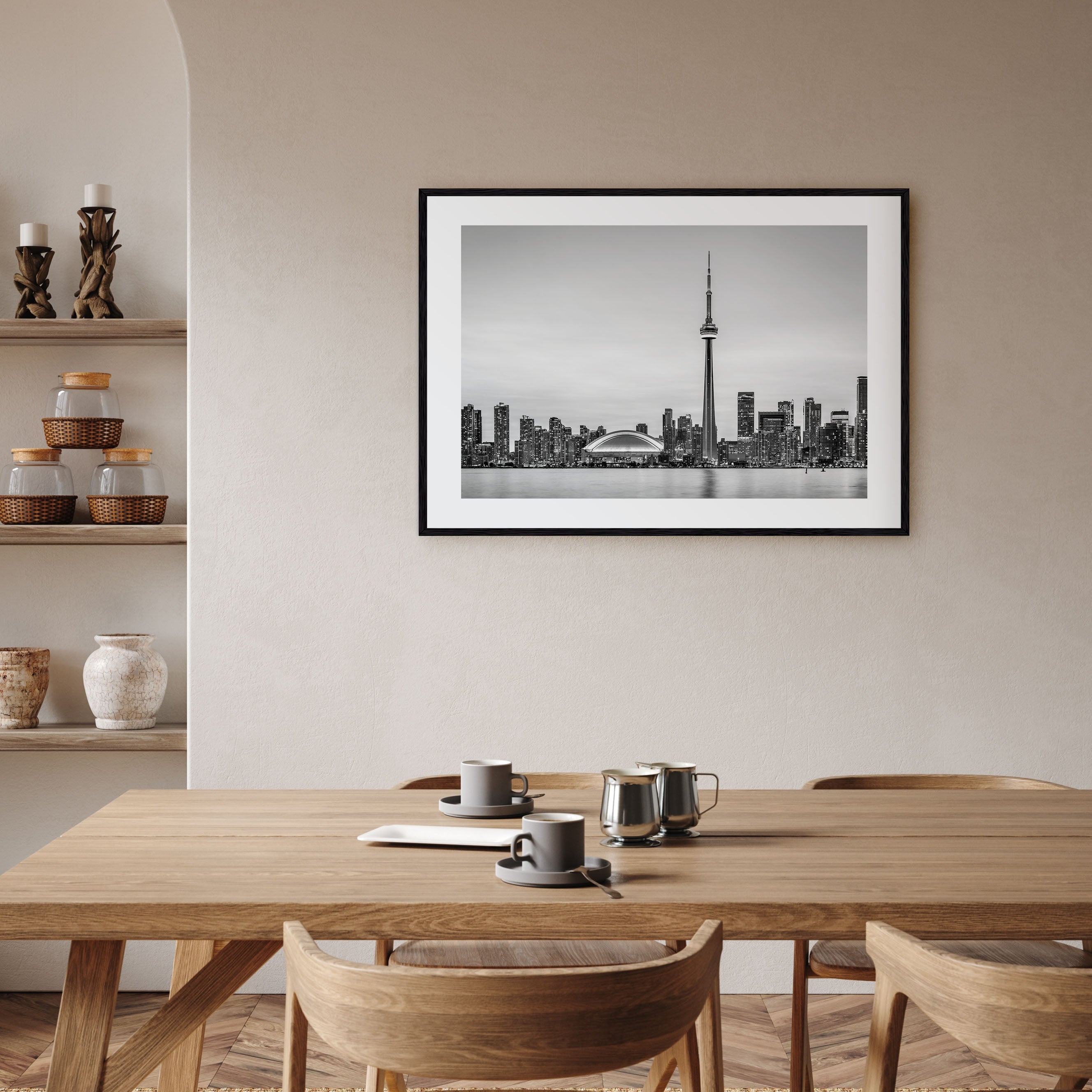 Toronto Landscape B&W Poster