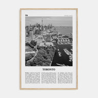 Toronto Travel B&W No 2 Poster