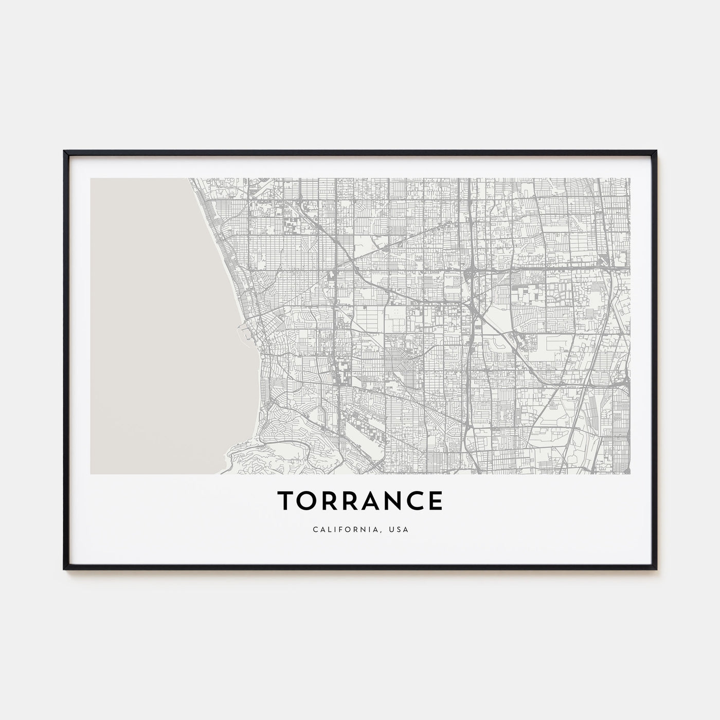 Torrance Map Landscape Poster