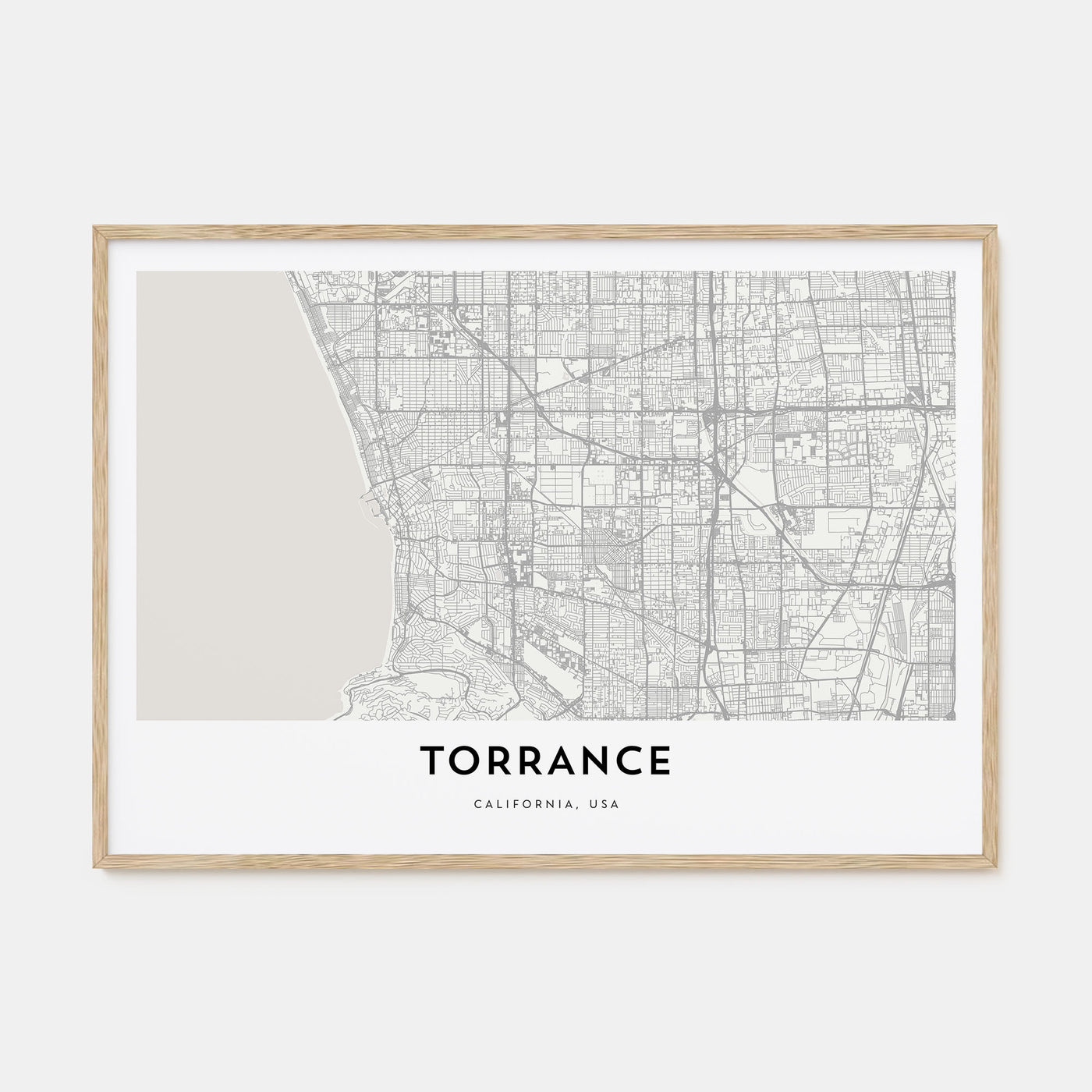 Torrance Map Landscape Poster