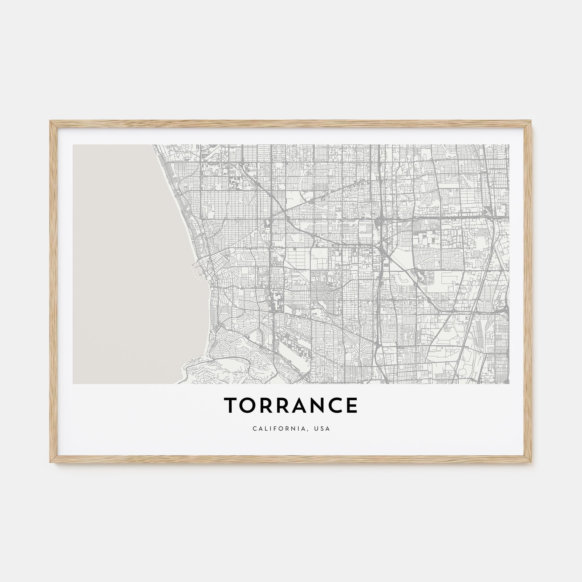 Torrance Map Landscape Poster