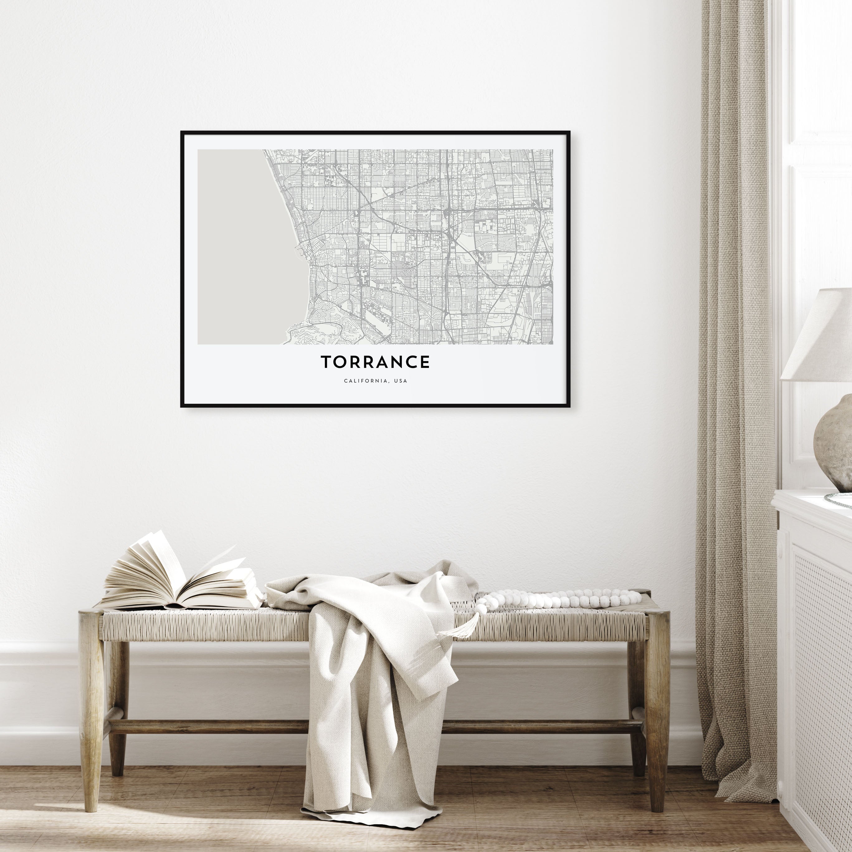Torrance Map Landscape Poster