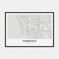 Torrance Map Landscape Poster