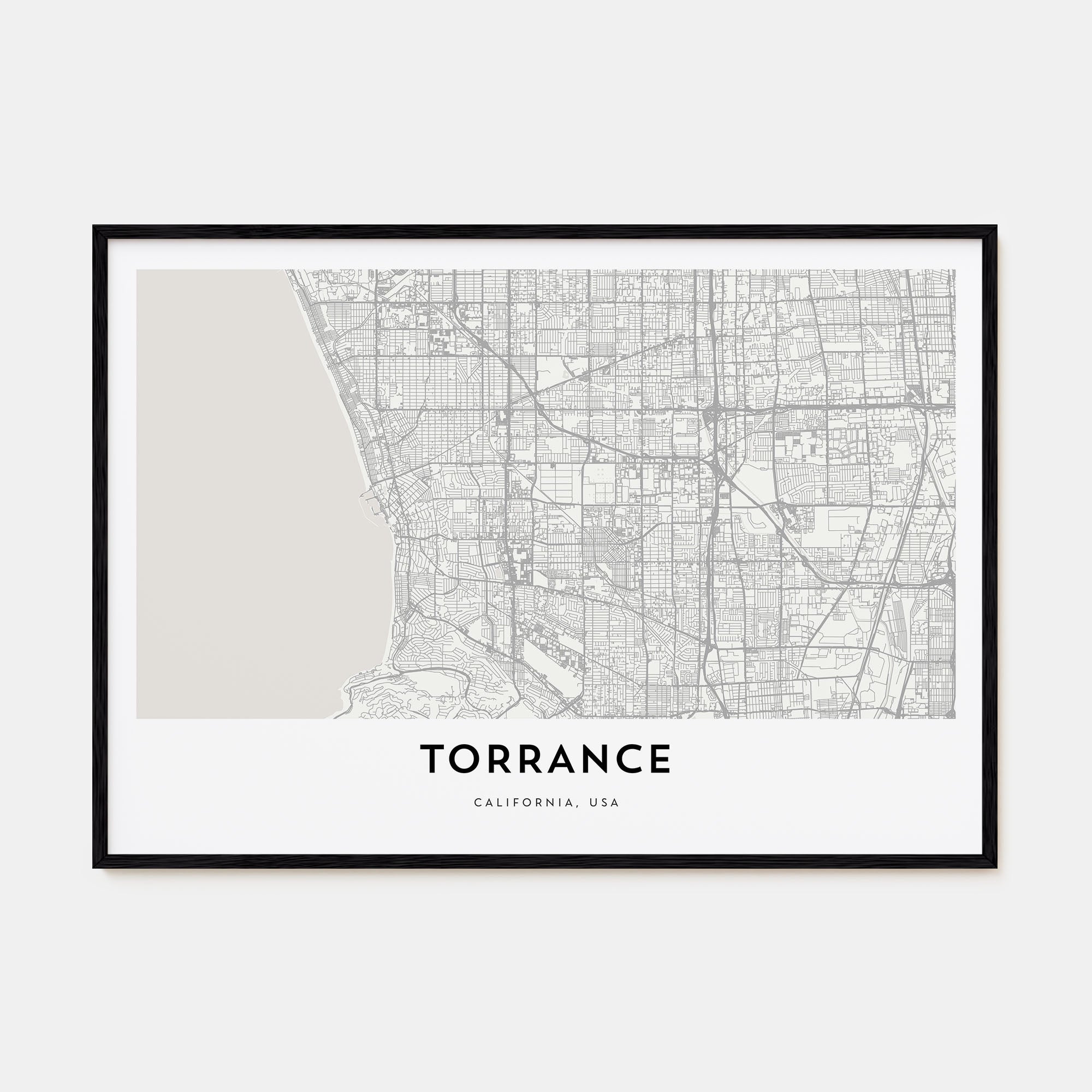 Torrance Map Landscape Poster