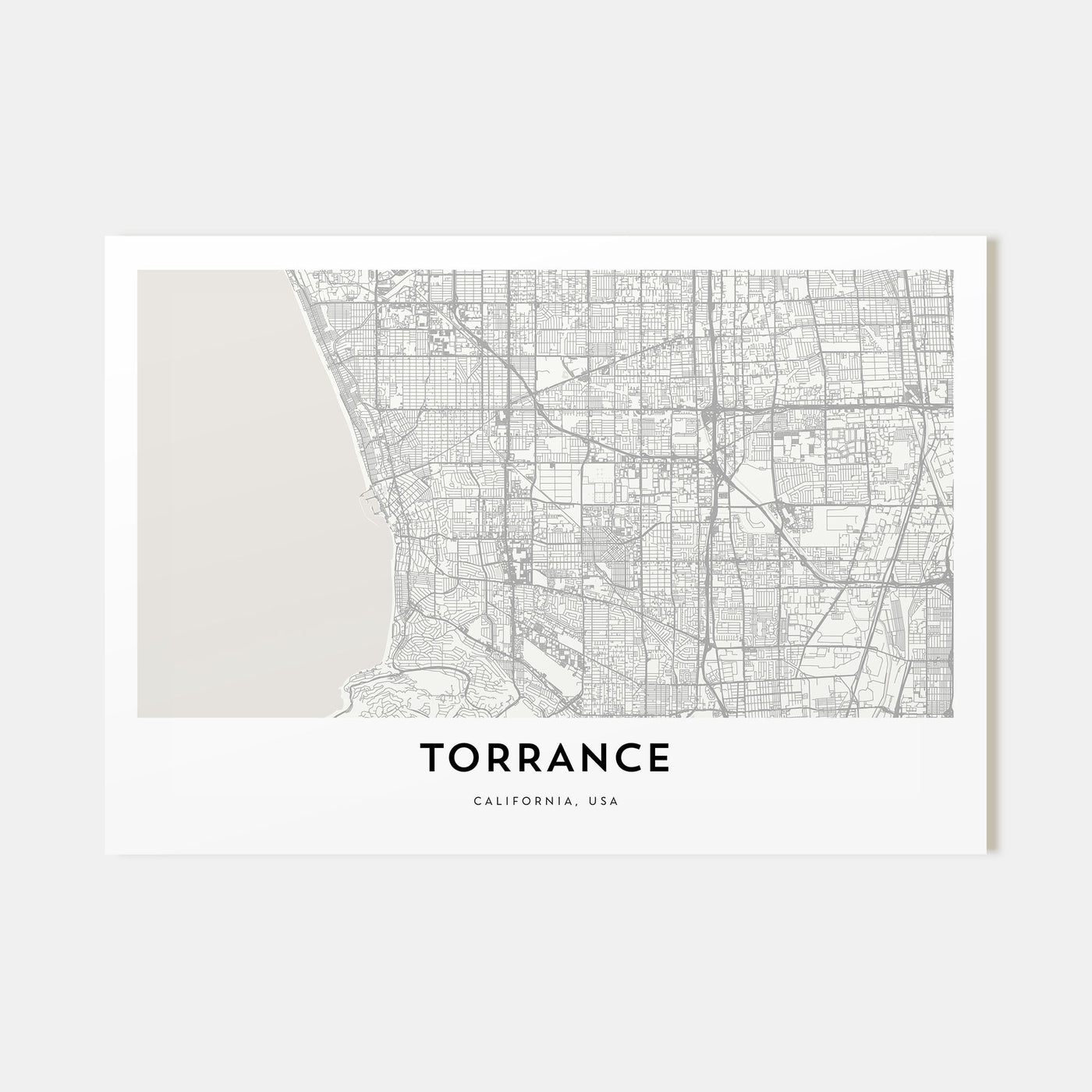 Torrance Map Landscape Poster