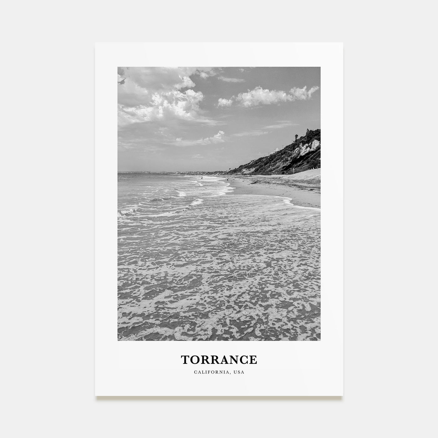 Torrance Portrait B&W Poster