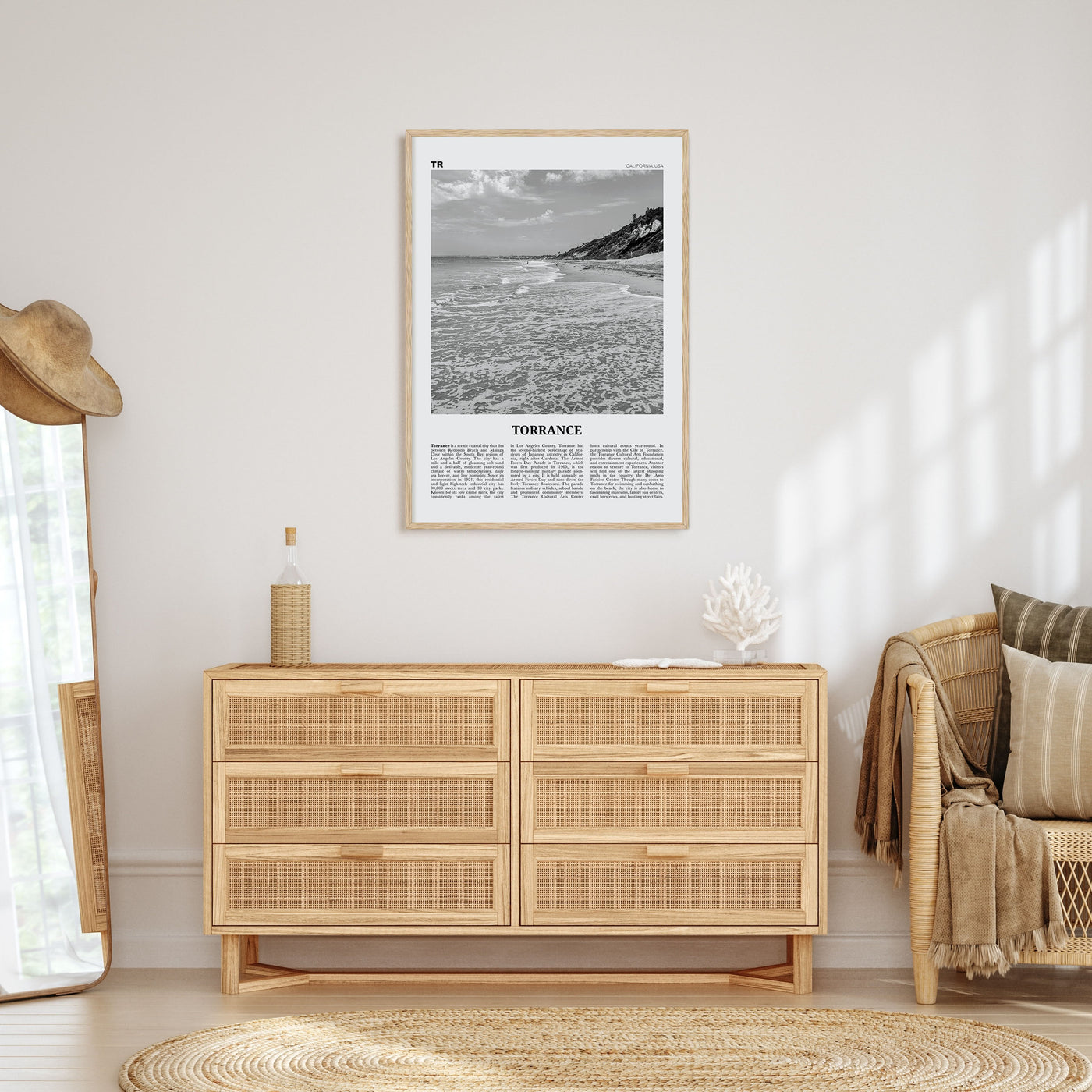 Torrance Travel B&W Poster