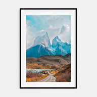 Torres del Paine Photo Color Poster