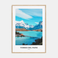Torres del Paine Portrait Color Poster