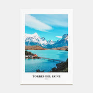 Torres del Paine Portrait Color Poster