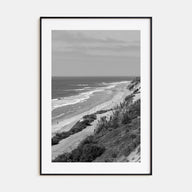 Torrey Pines Photo B&W Poster