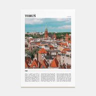 Toruń Travel Color Poster