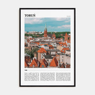 Toruń Travel Color Poster