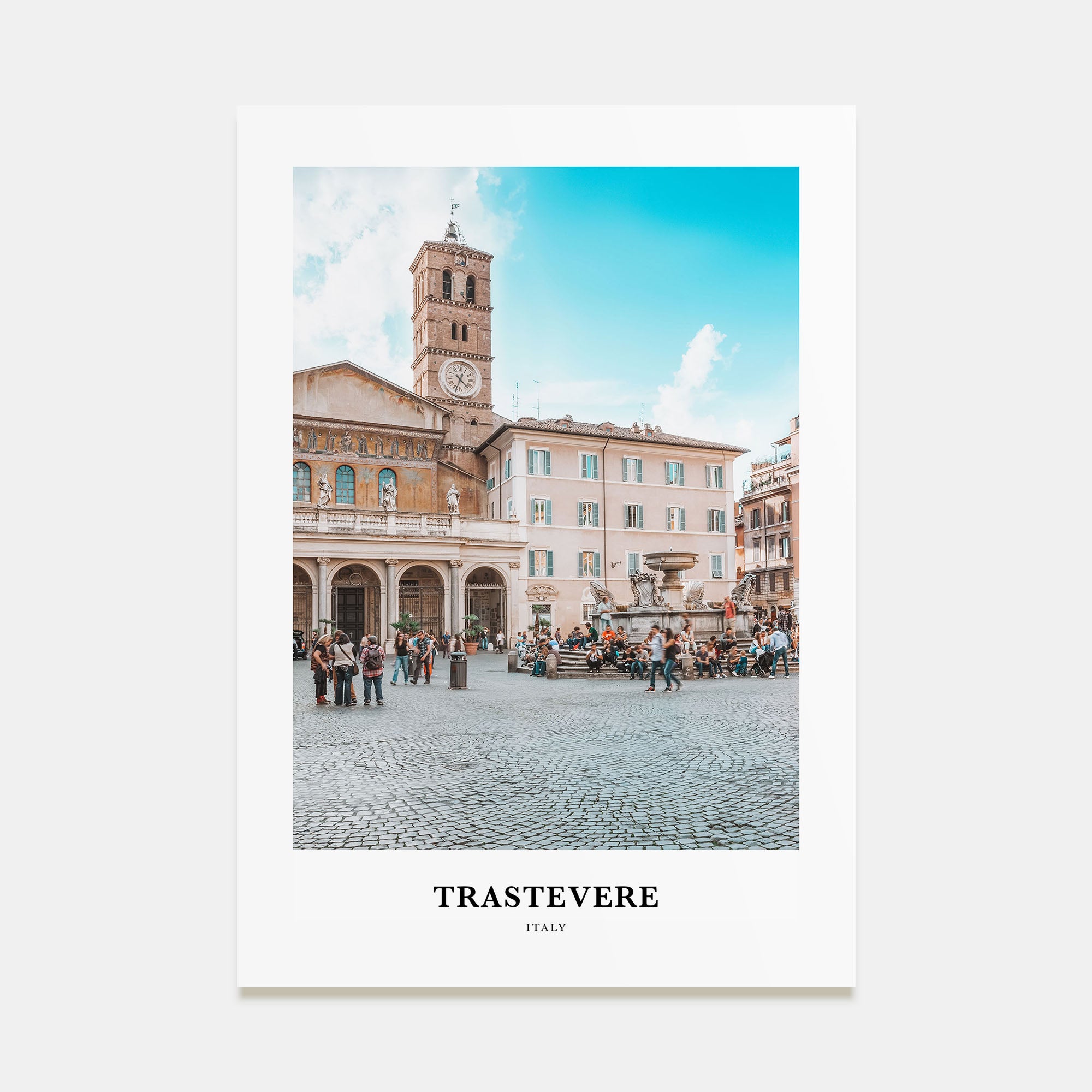 Trastevere Portrait Color Poster