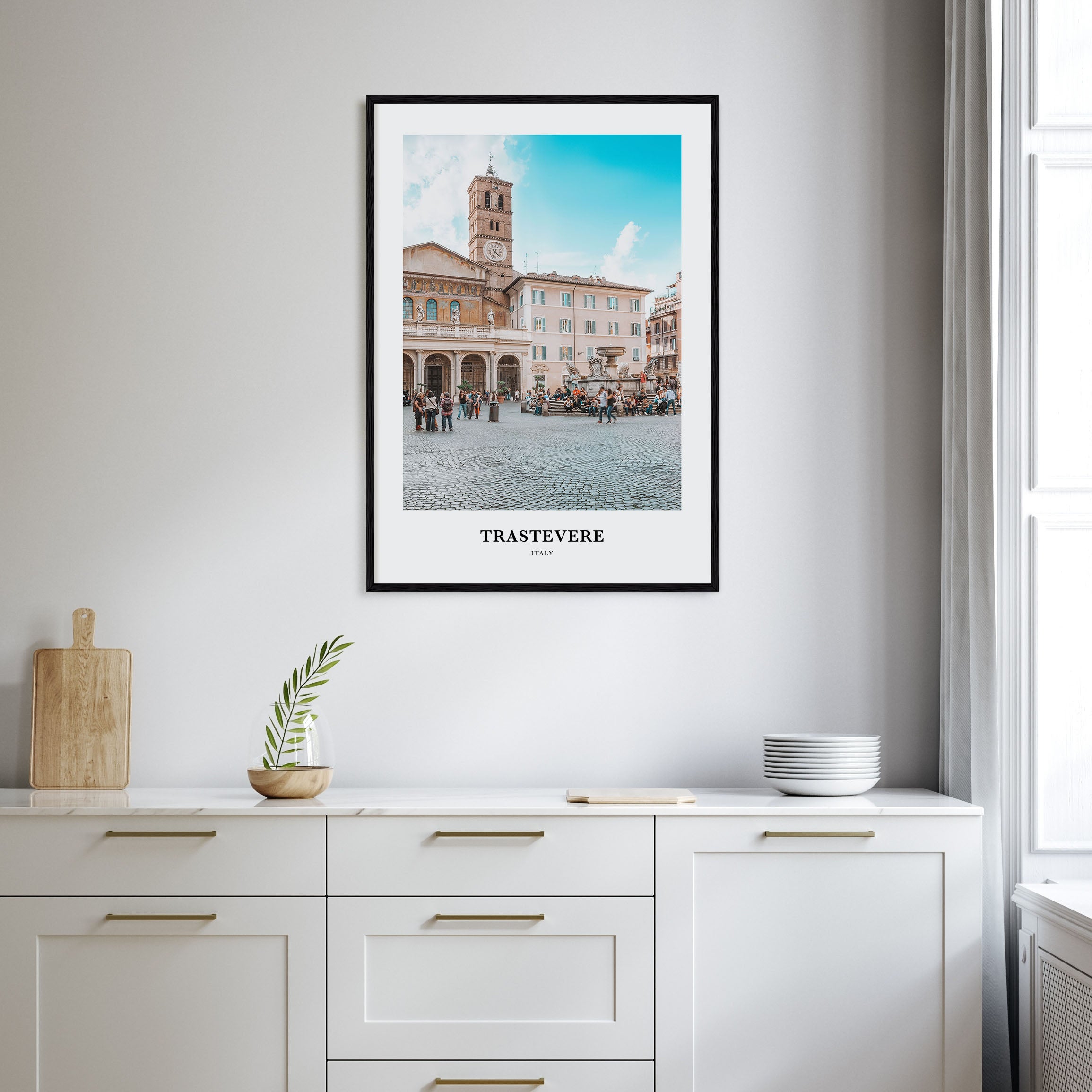 Trastevere Portrait Color Poster