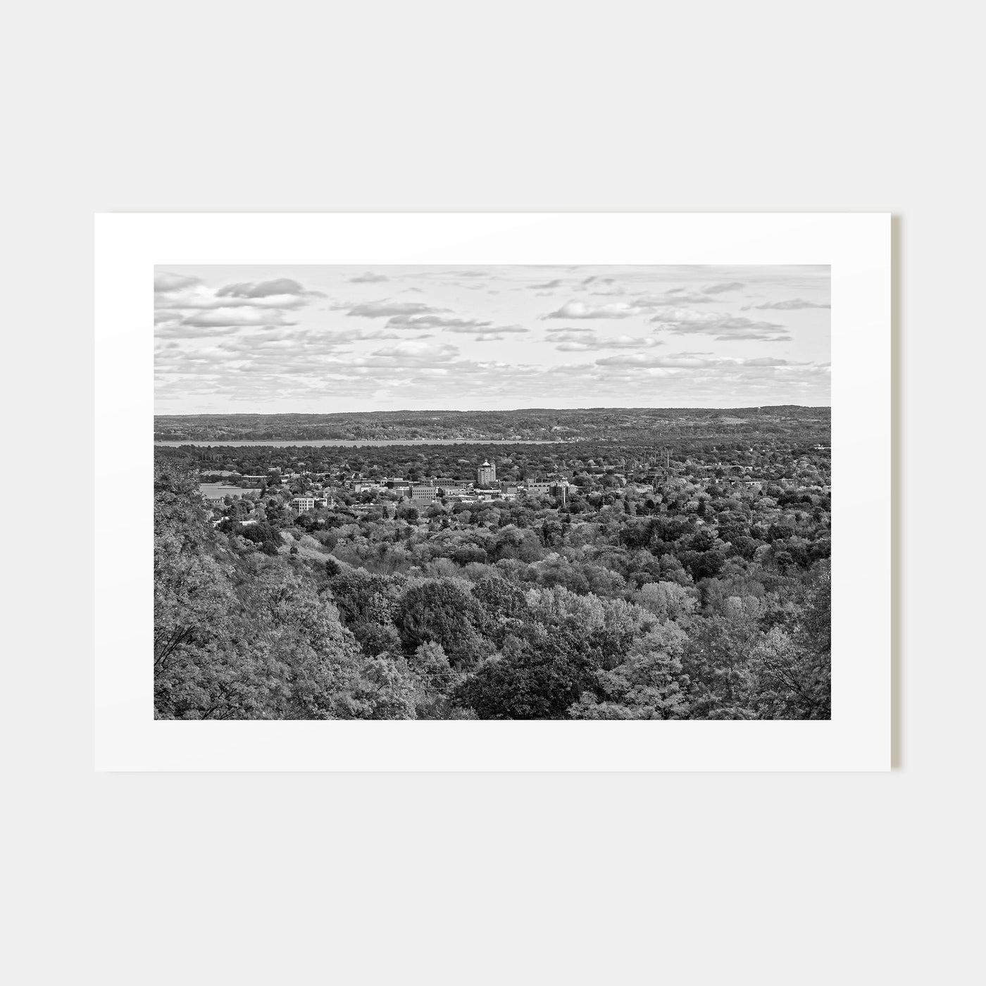 Traverse City Landscape B&W Poster