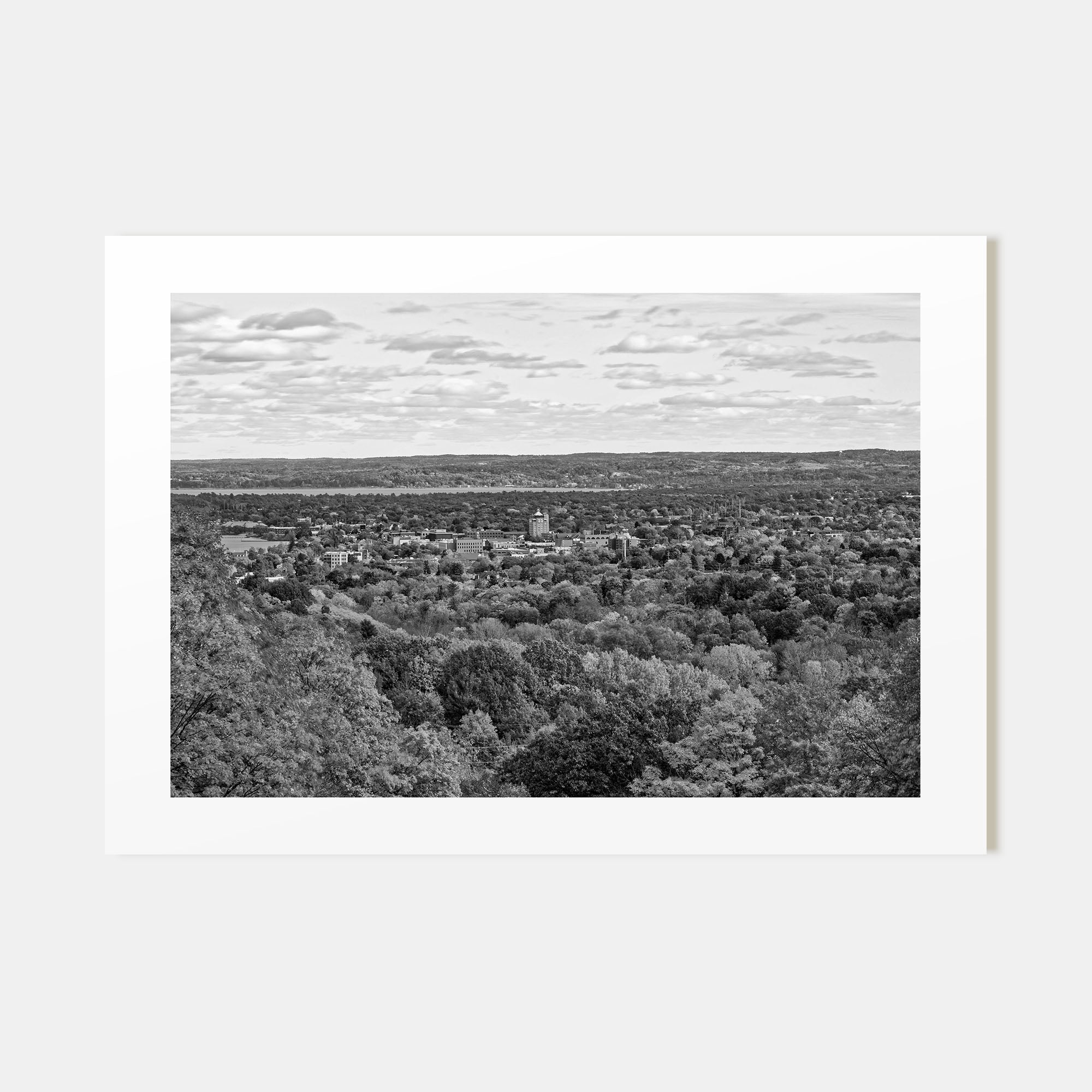 Traverse City Landscape B&W Poster