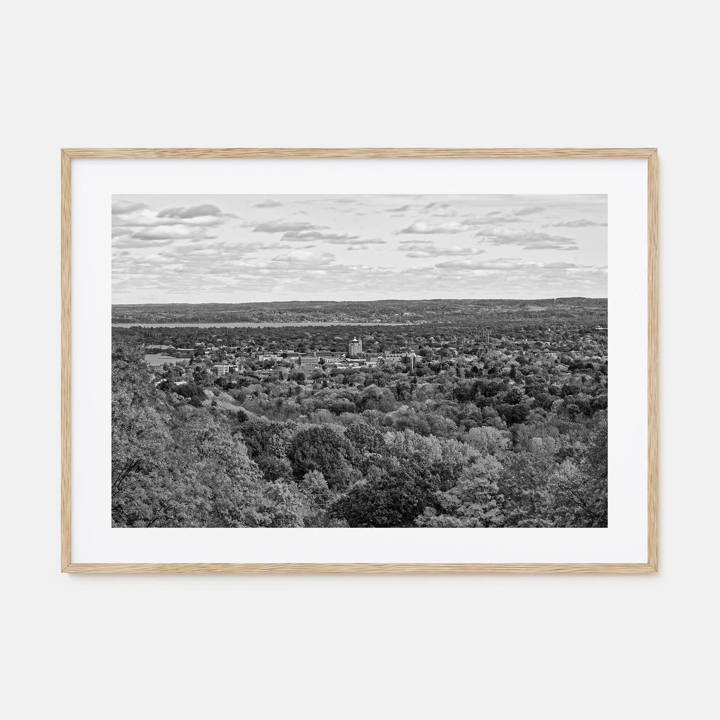Traverse City Landscape B&W Poster