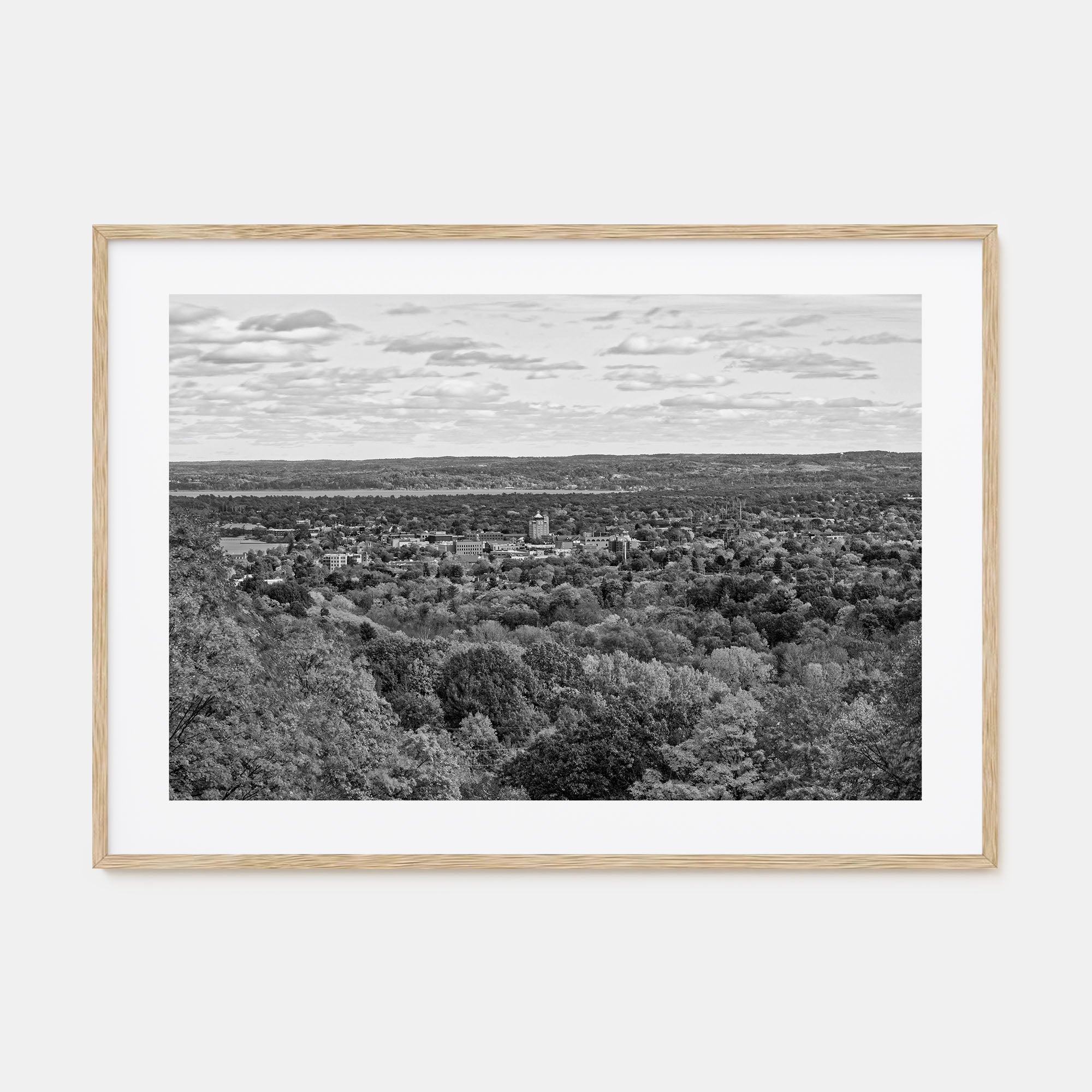 Traverse City Landscape B&W Poster