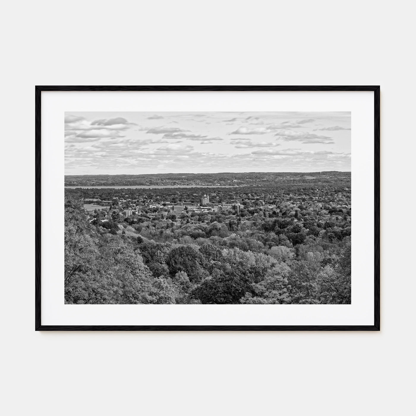 Traverse City Landscape B&W Poster