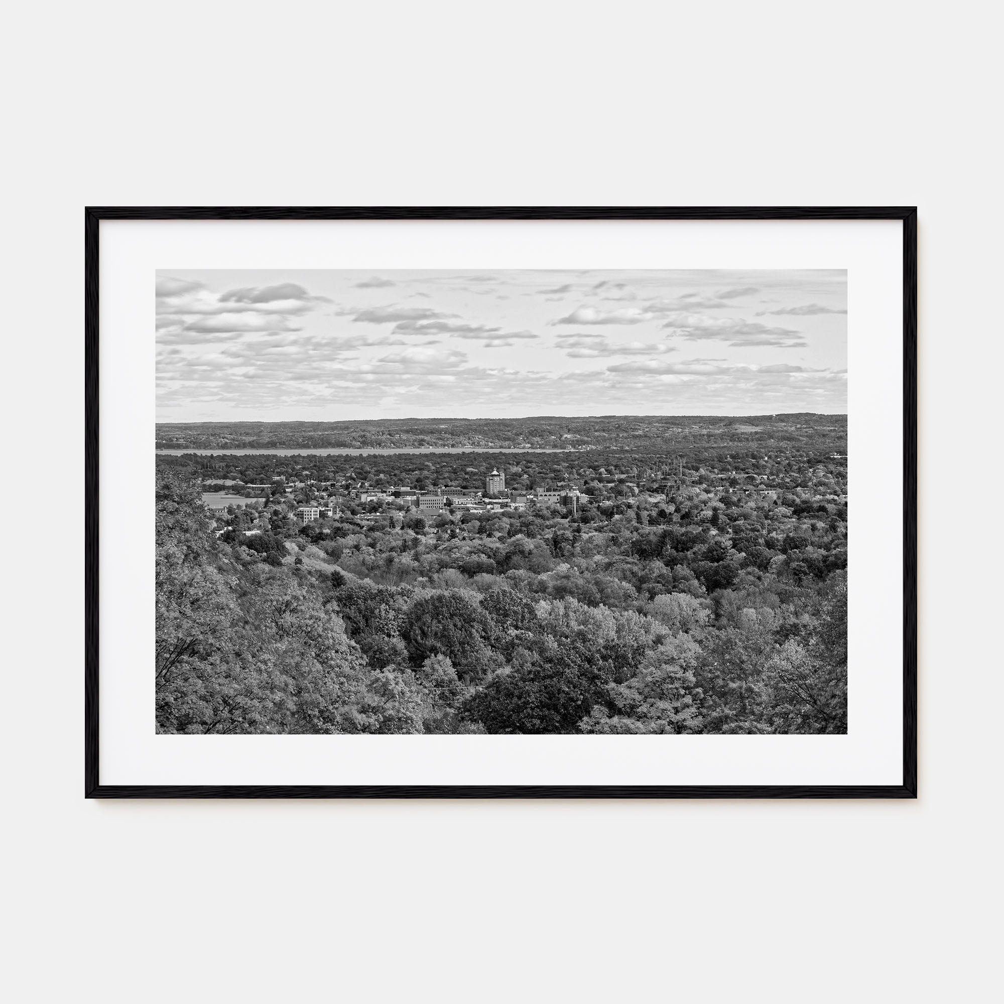 Traverse City Landscape B&W Poster