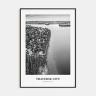 Traverse City Portrait B&W Poster