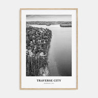 Traverse City Portrait B&W Poster