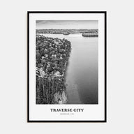 Traverse City Portrait B&W Poster