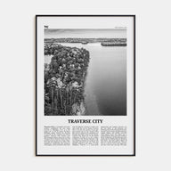 Traverse City Travel B&W Poster