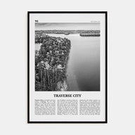 Traverse City Travel B&W Poster
