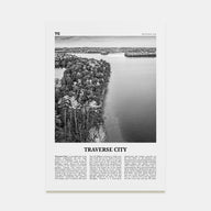 Traverse City Travel B&W Poster
