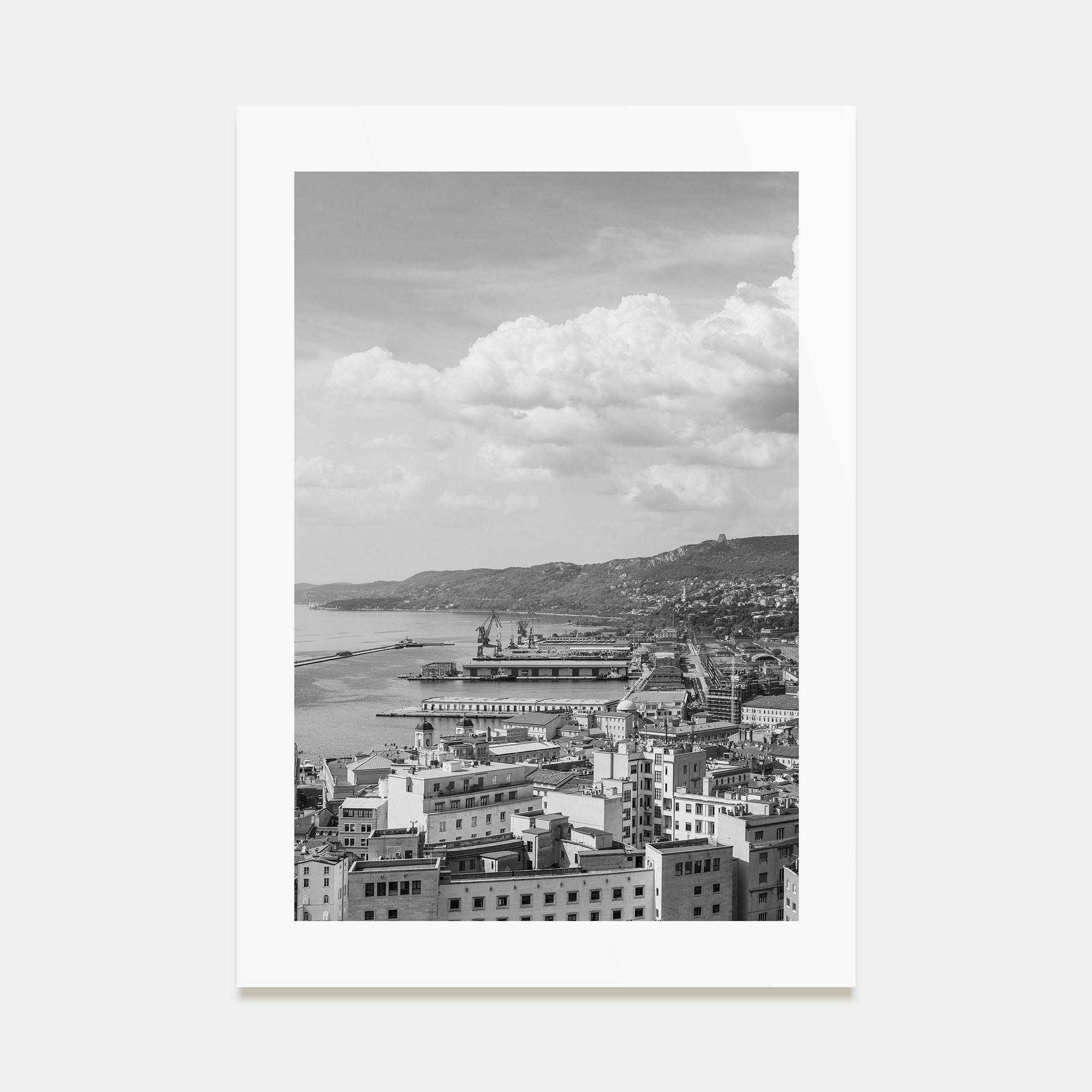 Trieste Photo B&W Poster