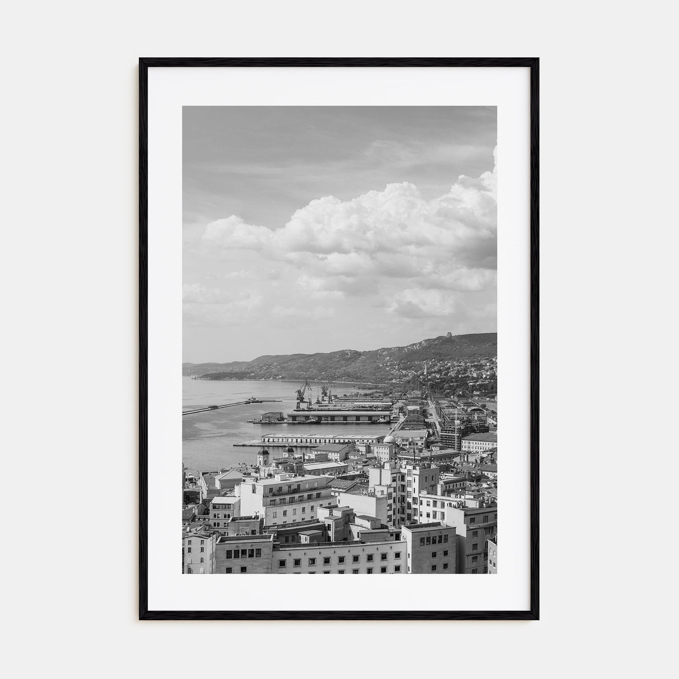 Trieste Photo B&W Poster