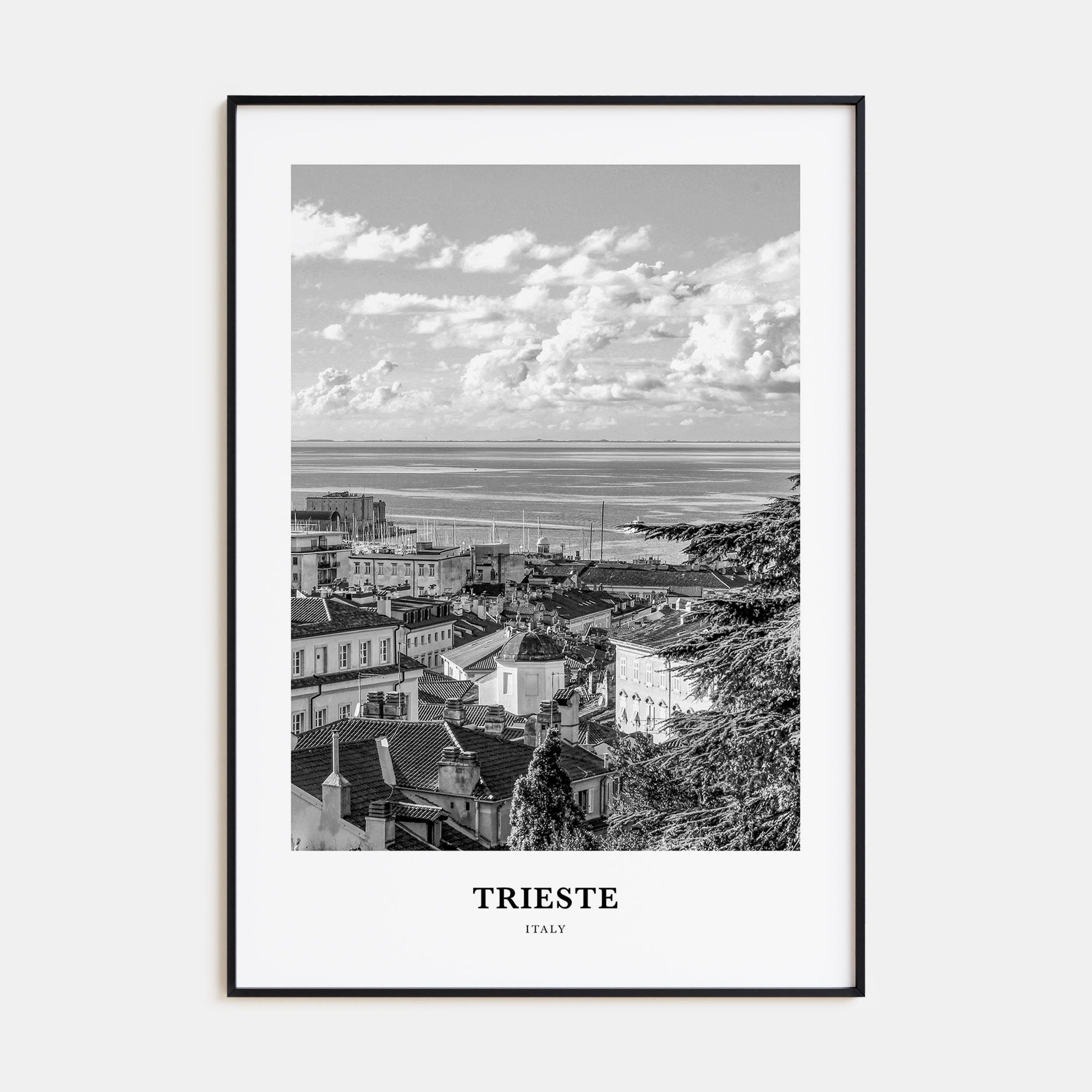 Trieste Portrait B&W Poster