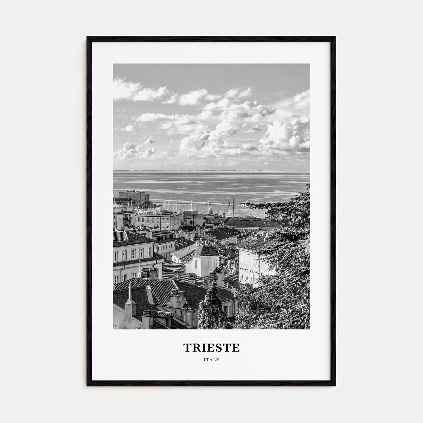 Trieste Portrait B&W Poster