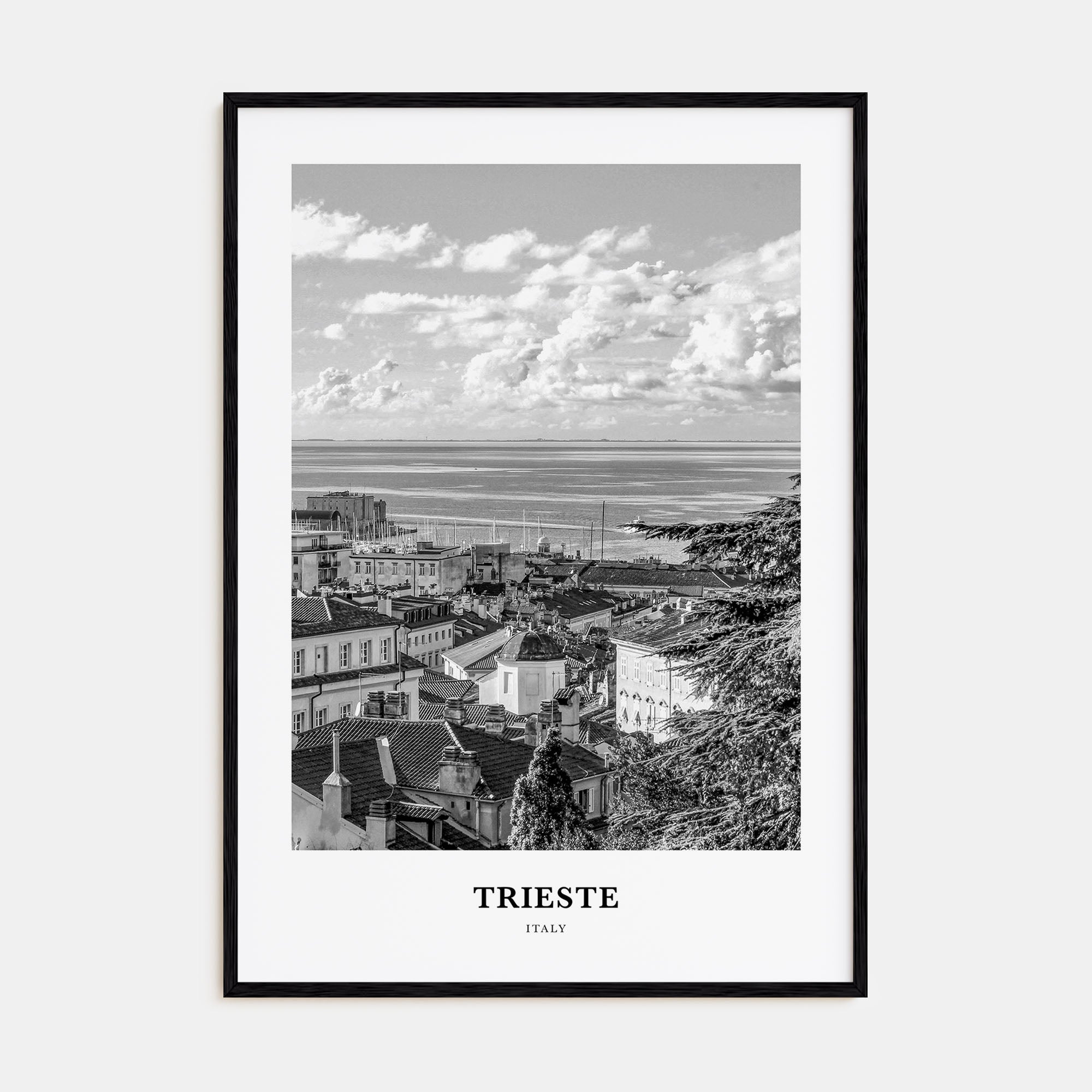 Trieste Portrait B&W Poster