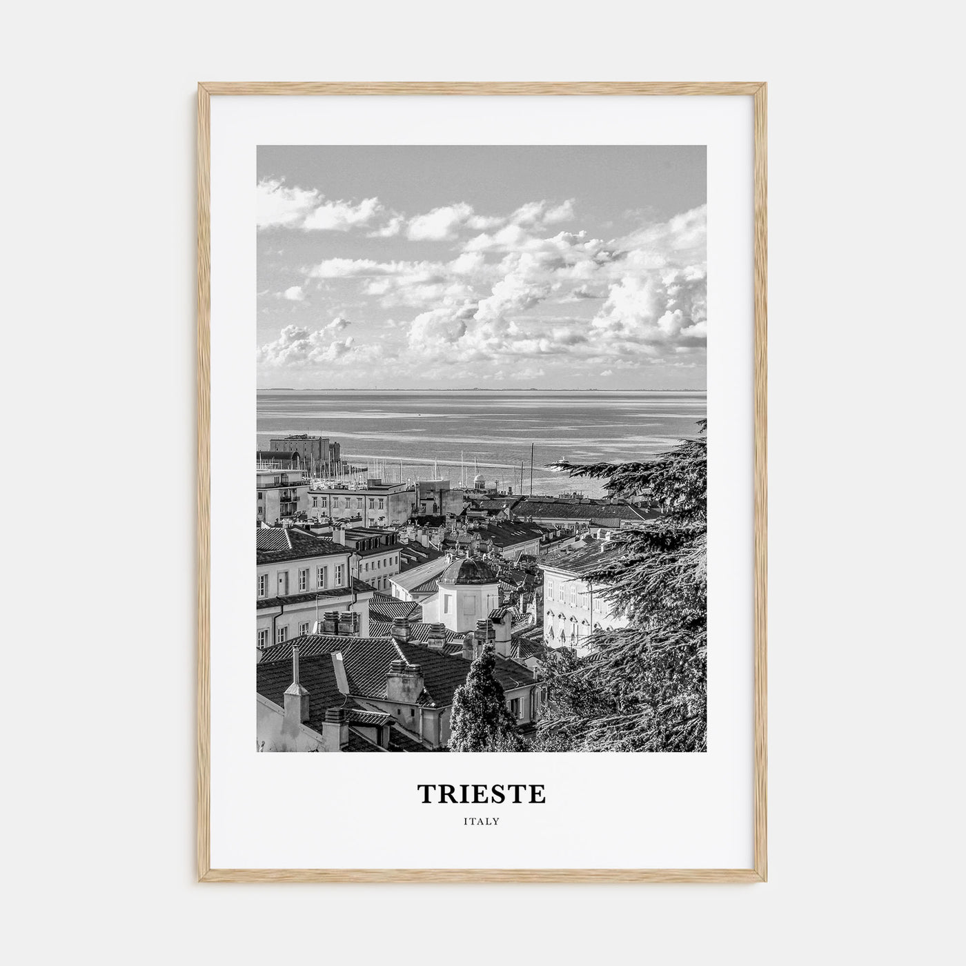 Trieste Portrait B&W Poster