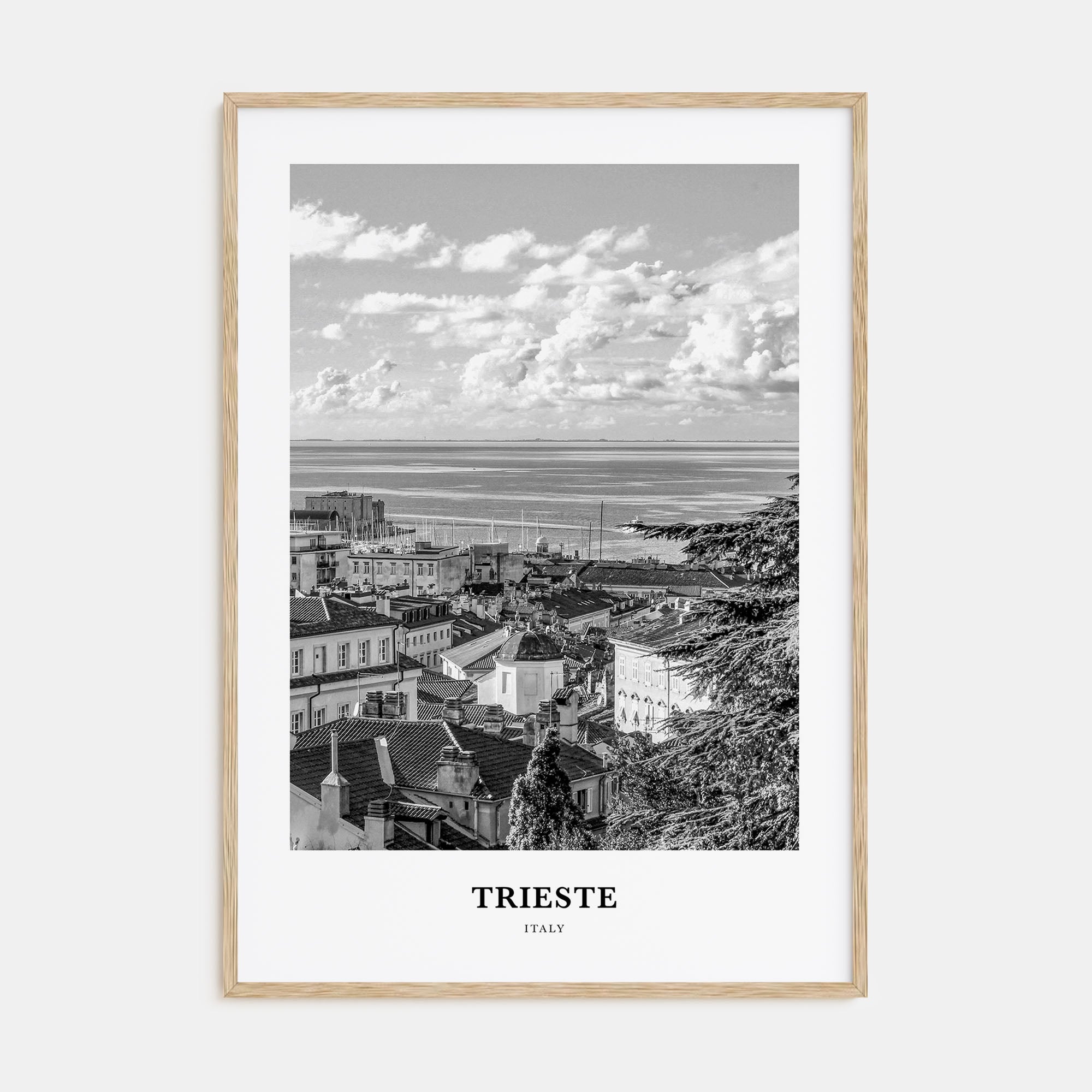 Trieste Portrait B&W Poster