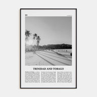 Trinidad and Tobago Travel B&W No 1 Poster